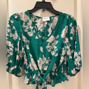Sienna Sky Green Floral Blouse